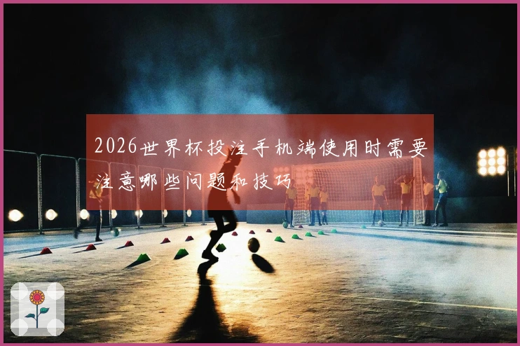 2026世界杯投注手机端使用时需要注意哪些问题和技巧